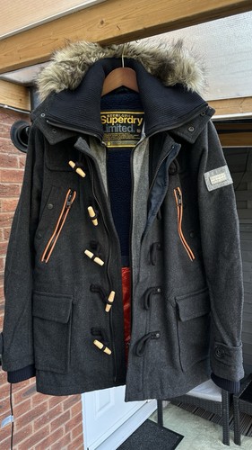 Superdry men heavy wool grey - men,
