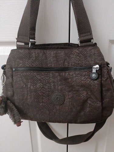 Kipling small handbag brown - kipling, in