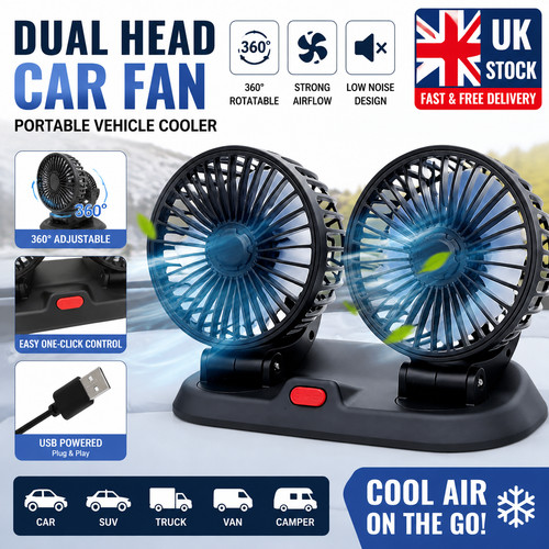 Dual head car cooling - dual,
