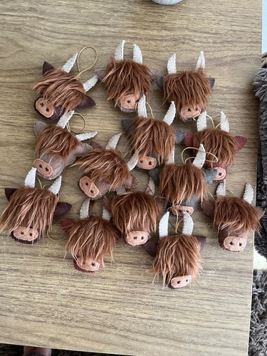 Highland cow handmade - , felt