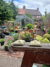 Art Nouveau Brass Candlestick