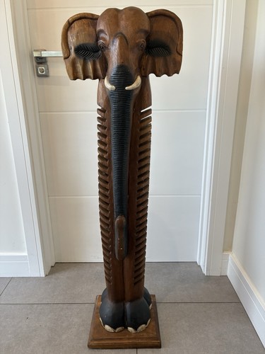 Large hand carved wooden - large,