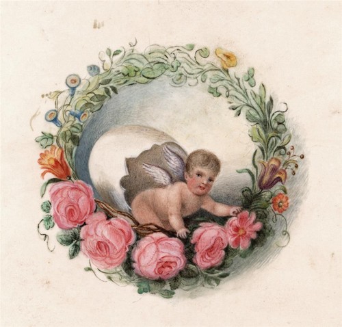 Cherub portrait french - portrait,
