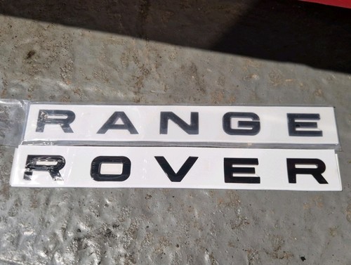Range rover gloss black - range, badge