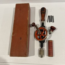 Millers Falls Tools Hand Drill No. 5 Egg Beater Crank Style w/Original Box EUC