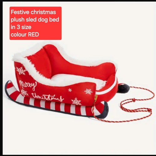 Christmas dog bed small - christmas, bed(