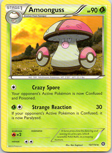 Pokemon amoonguss 114 steam - 13/114,