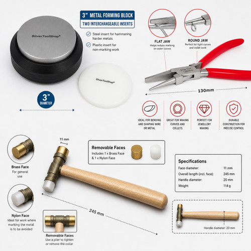 Jewellery metal shaping - jewellery, tool