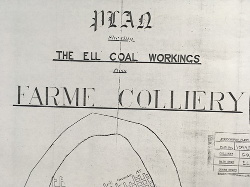 Mining plan farme colliery - plan,