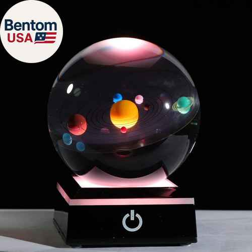 Solar system model crystal - solar,