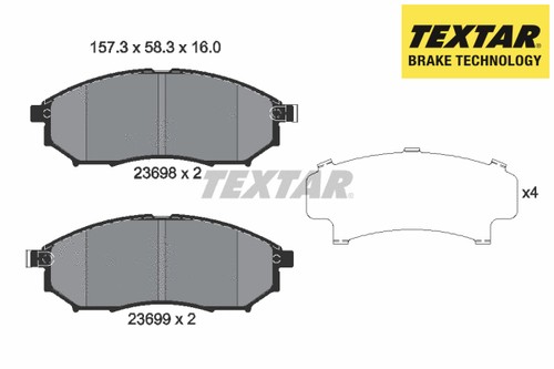 Front brake pad set disc - pad,