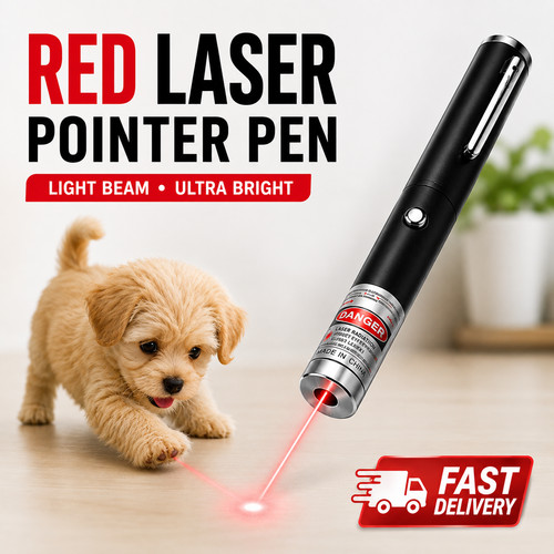 Red laser pointer - pointer, light