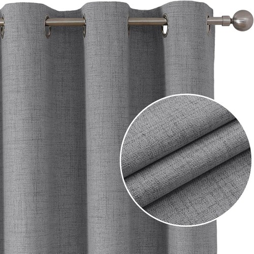 Linen curtains eyelet - linen,