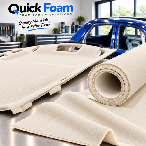 Ivory car headliner - car, fabric