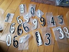  NOS  MONGOOSE BMX  race plate NUMBERS  , 1980's Old school Skool Bmx 5" Inch