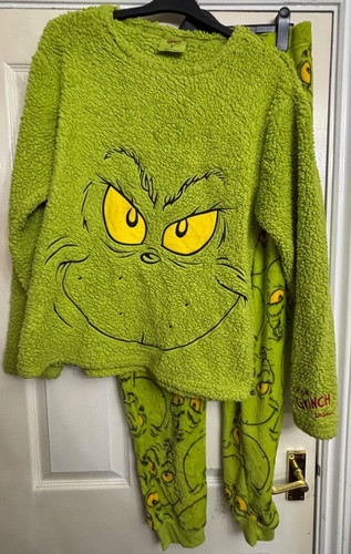 Primark fluffy grinch pyjamas - primark,
