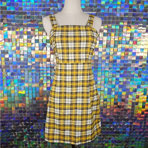 Divided plaid mini dress - h&m,