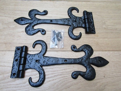 Rustic iron tee hinges - rustic,