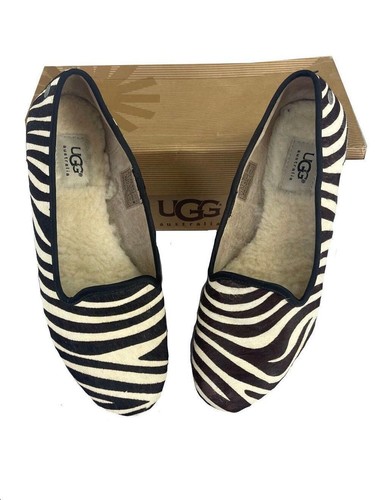Ugg zebra print flat shoes - print,