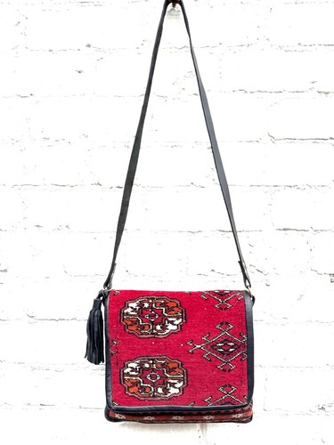 Carpet bag kilim tapestry red