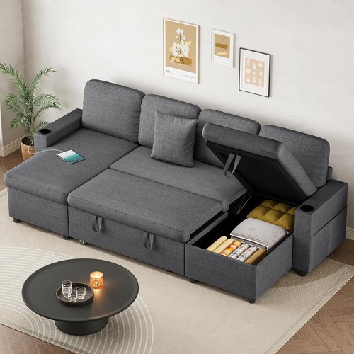 Shaped corner sofa bed - shaped,