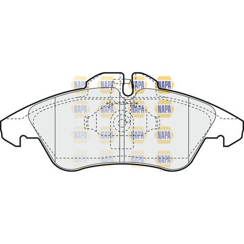 Brake pads set - pads, mercedes
