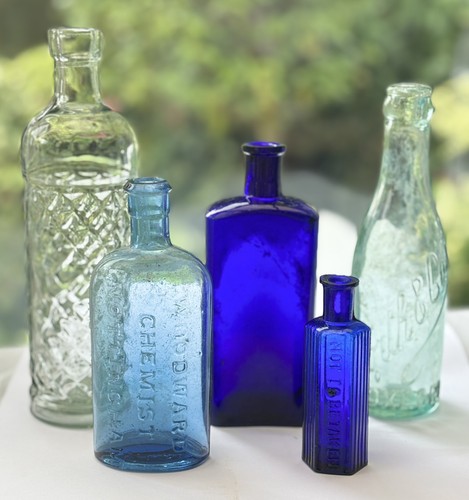 Vintage bottles including some - bottles,