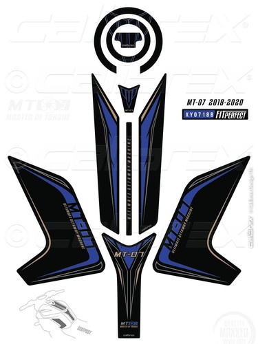 Yamaha mt07 tank knee - yamaha,