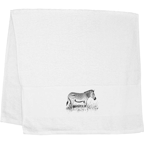 Zebra grazing grass - grass', hand