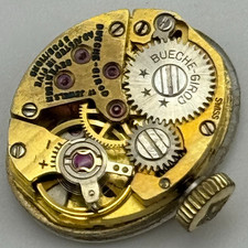 Bueche Girod Ladies Manual Wind Watch Movement Swiss 17 Jewels Parts 12.8mm 
