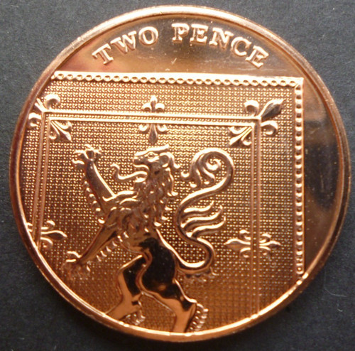 2010 uncirculated two pence - two,