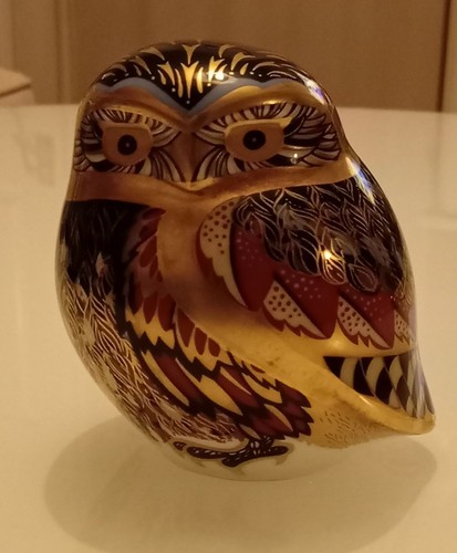 Royal crown derby little - derby, owl