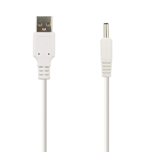 Usb white charger power cable - white,