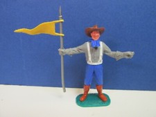vintage TIMPO wild west CONFEDERATE TOY SOLDIER BEARER PLASTIC FIGURE 2844