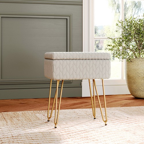 Storage ottoman footstool - storage,