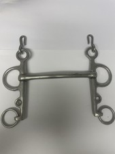 Stainless Steel Straight Bar Rugby Pelham Mullen Mouth Horse Bit  5’