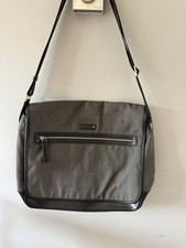 Mont Blanc Black Meisterstuck Canvas Messenger Bag Office Laptop Travel VGC