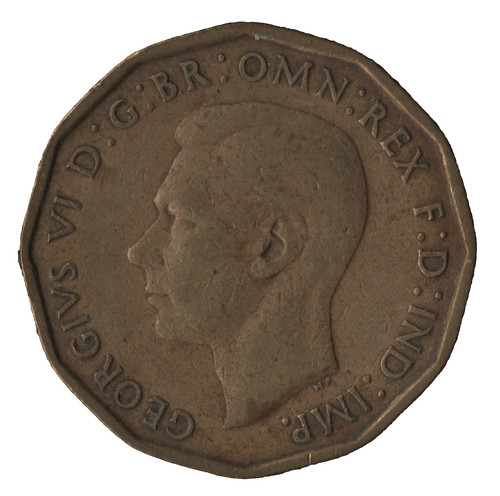 1946 british threepence - british, coin