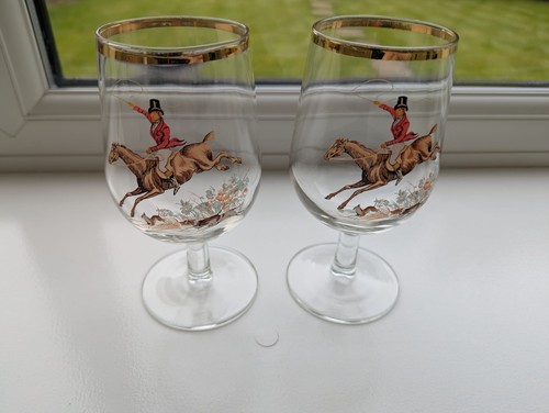 Set vintage fox hunt - of,