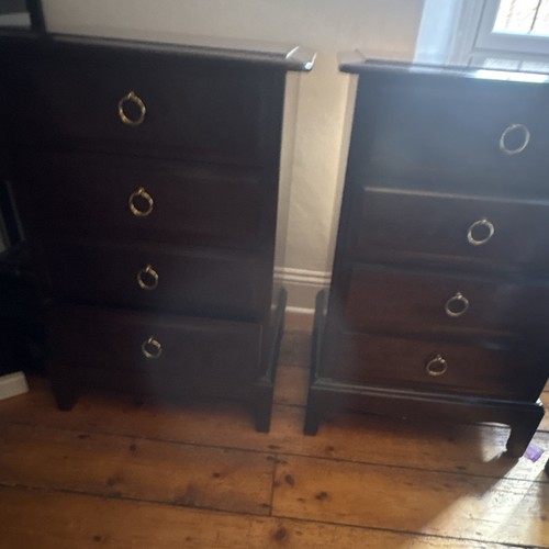 Pair stag drawer chest of - pair,