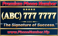 Premium Phone Number , Fancy