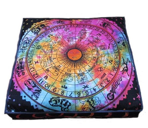 Astrology indian floor pillow - floor,