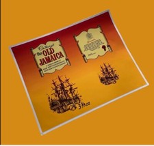 Old Jamaica  Sweet Wrapper Classic Vinyl Sticker 1960 9p Cadburys Chocolate Uk