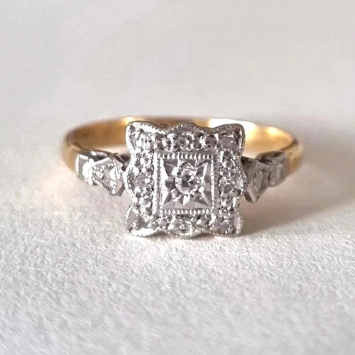 Round diamond cluster - round,