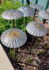 Set Of 3 Steel mushroom