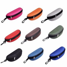 NEW Large Zipper Eye Glasses Sunglasses Hard Case Box Protector Hold Portable
