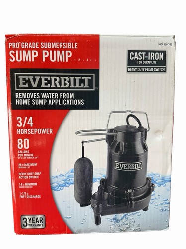 Everbilt 4hp cast iron - everbilt, 3/4hp
