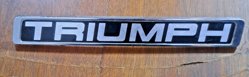 Vintage triumph car badge - vintage,