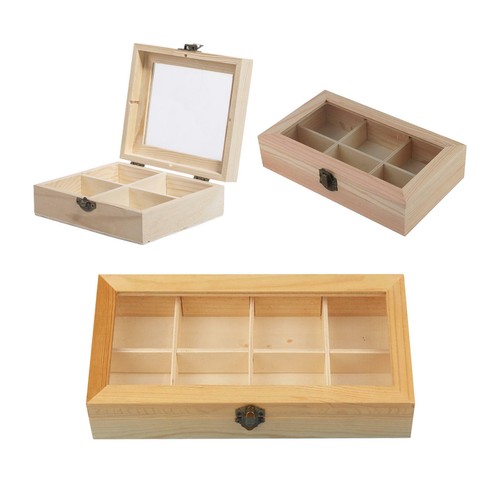 Wooden tea box - wooden, 6