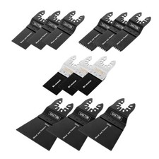 12 Saxton Blades Mix A for Worx Sonicrafter Hyperlock Oscillating Multitool